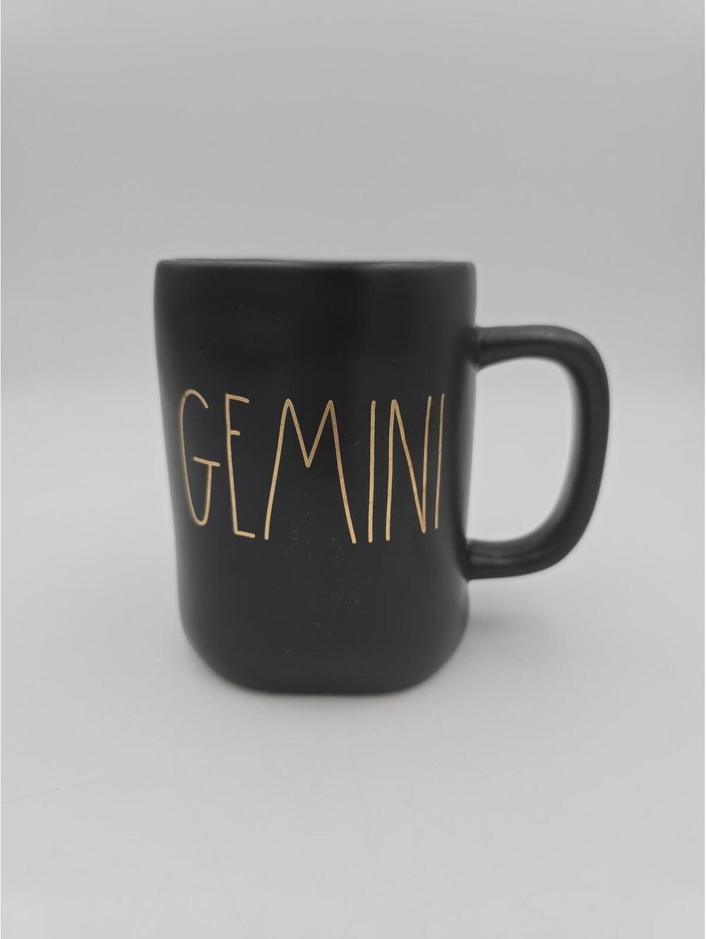 Rae Dunn Black Gemini Zodiac Sign Mug